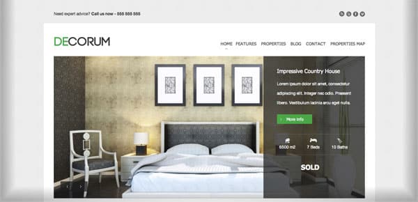 deCorum - Thème WordPress Agence Immobilière