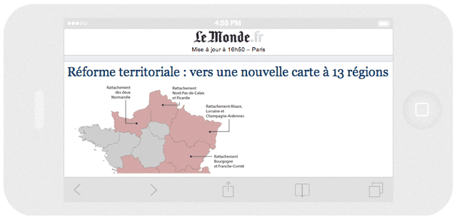 Le Monde sur iPhone