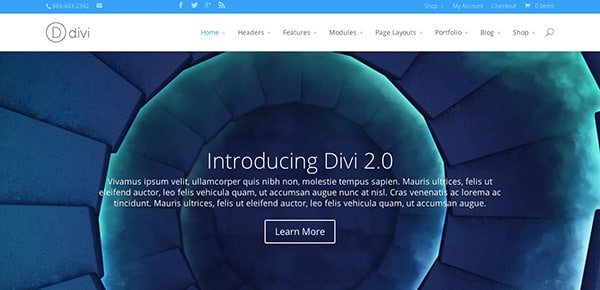 Découvrez le thème WordPress Responsive Divi