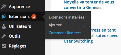 Configurer Comment Redirect