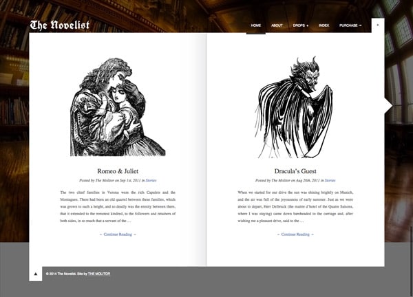 The Novelist, un thème WordPres pour écrivains