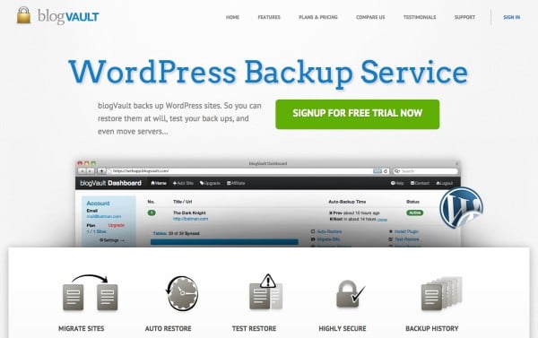 BlogVault, un service de sauvegarde pour WordPress
