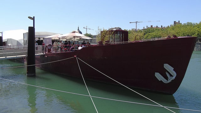 La péniche où s'est déroulé le WordCamp Lyon