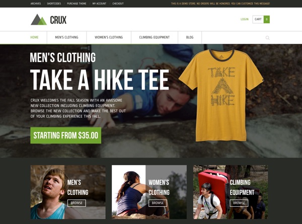 Le thème WordPress Crux