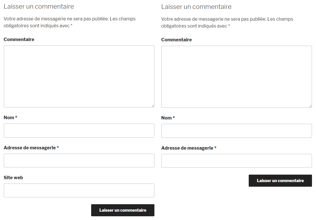 supprimer site web commentaire wpmarmite