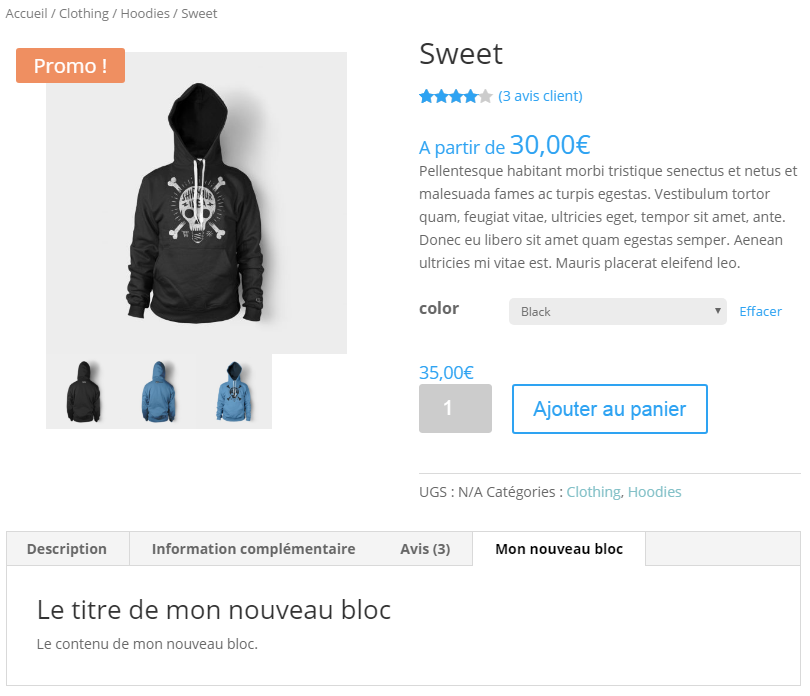ajouter bloc description woocommerce snippet wpmarmite