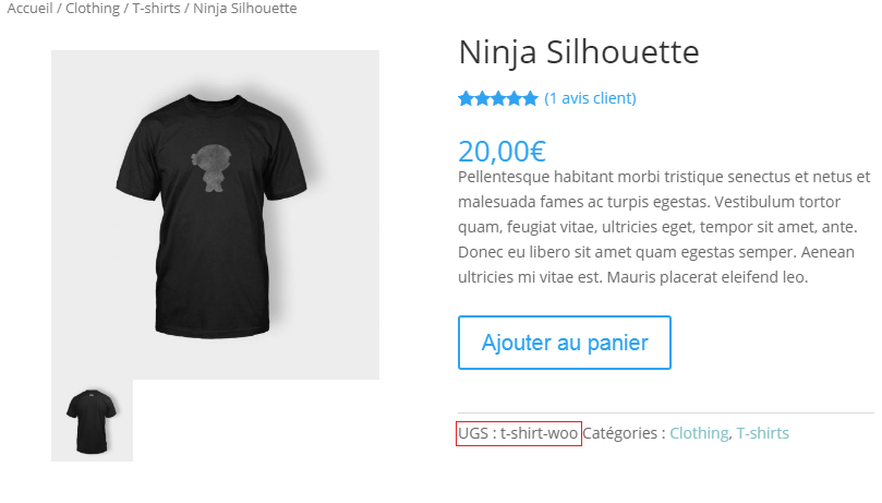 ugs page produit woocommerce snippet wpmarmite