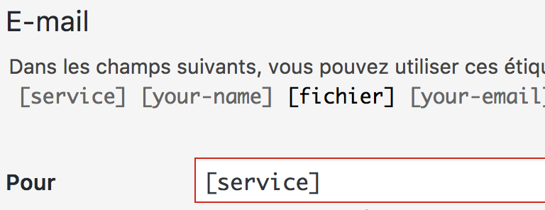 service contact form 7