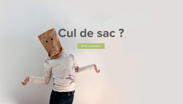 Page 404 humoristique