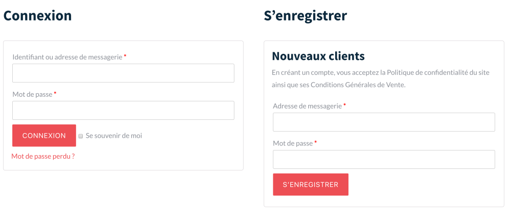 rgpd compte woocommerce