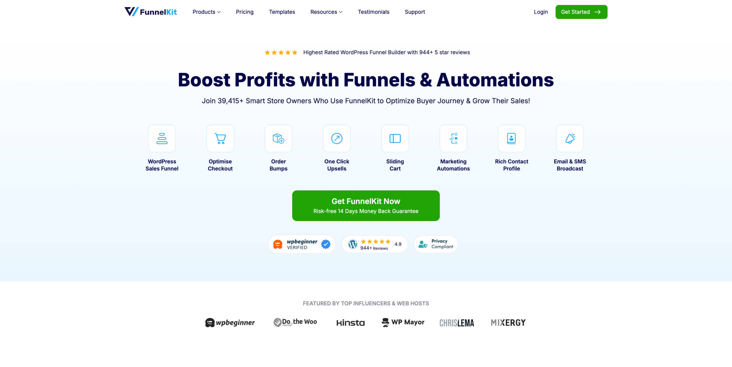 FunnelKit est un plugin de création de tunnels de vente pour WordPress et WooCommerce