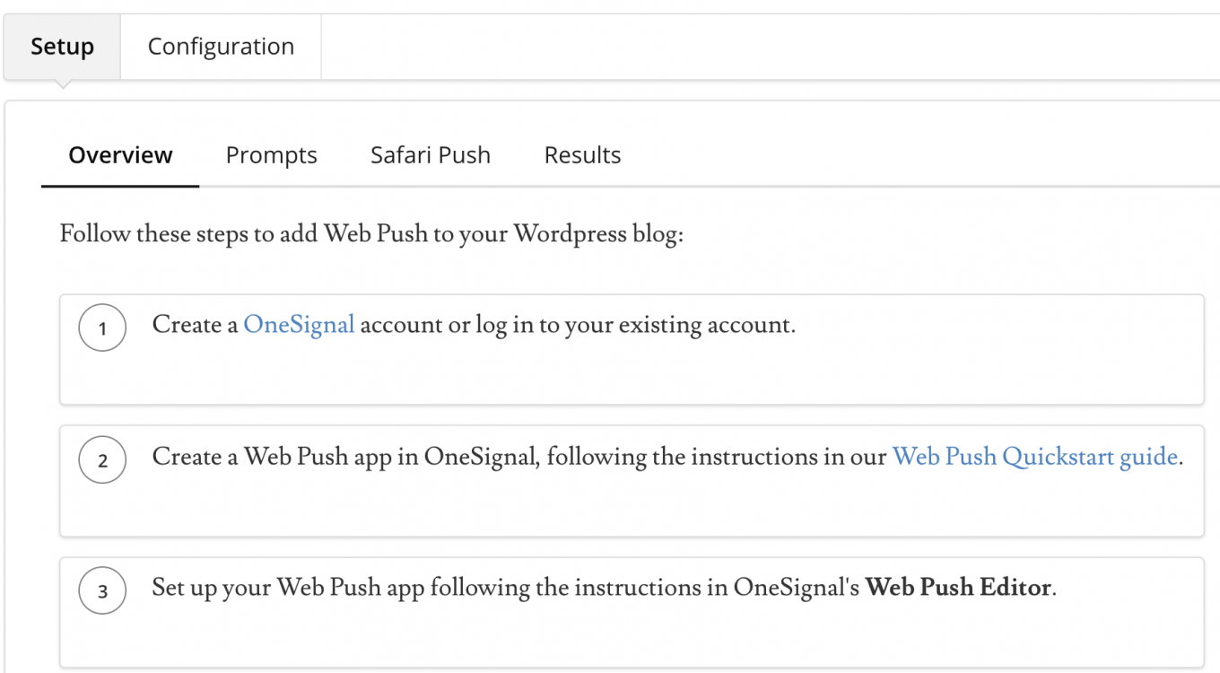 Installation de OneSignal