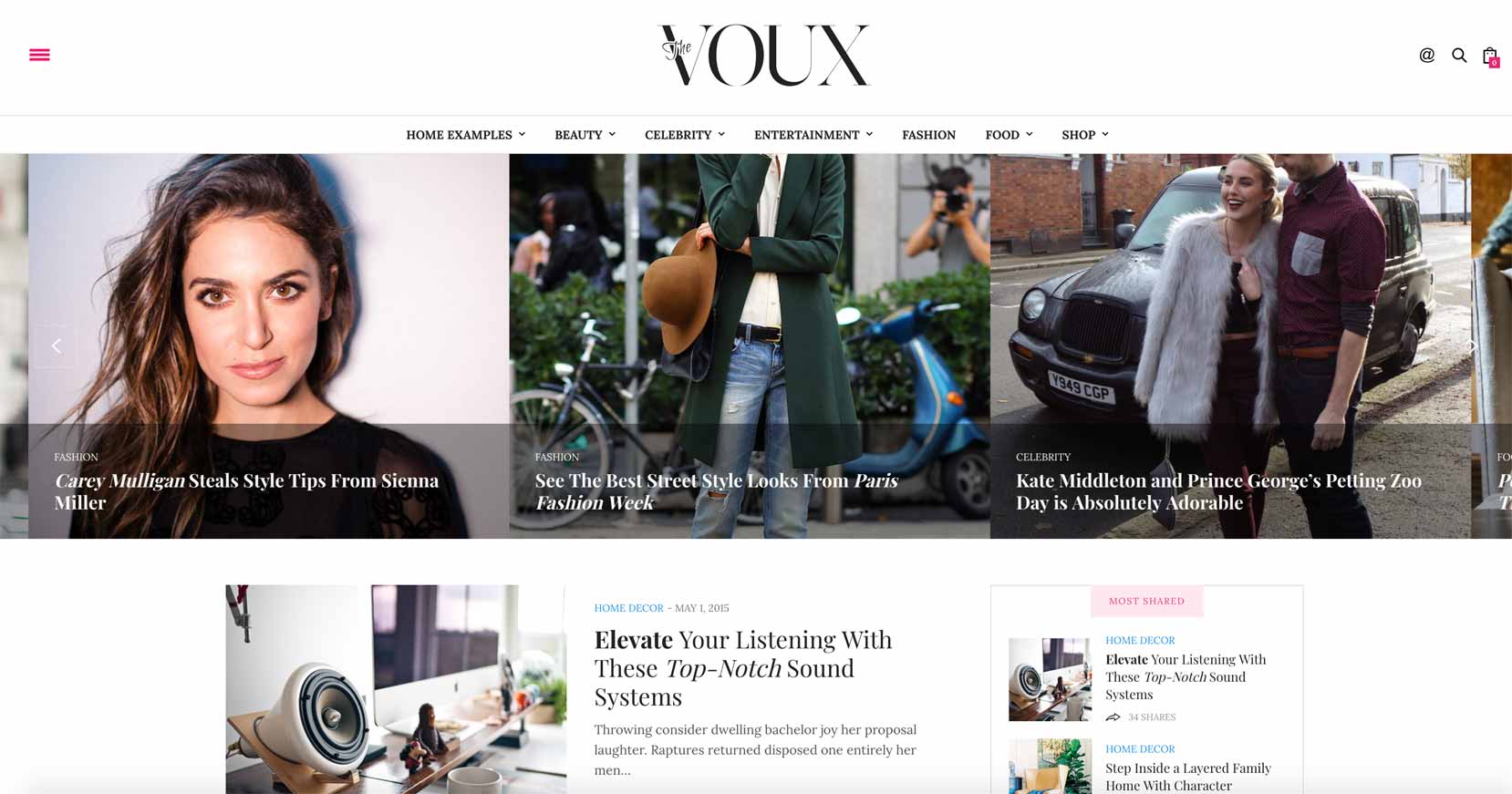 The Voux est un thème WordPress pour blog