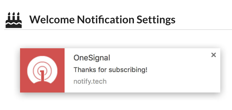 Notification settings