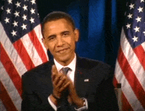 Barack Obama applaudit.