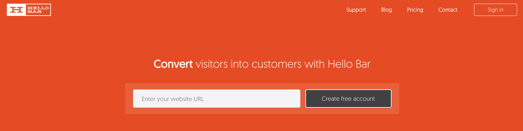 Le service Hellobar pour créer des pop ups WordPress