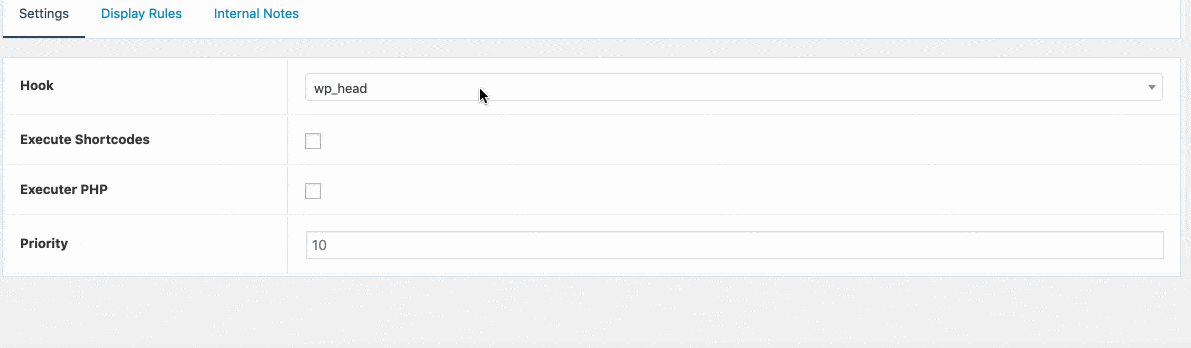 L'élément hook sur GeneratePress