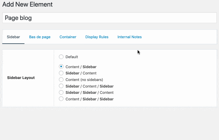 Ajouter un nouvel élément avec GeneratePress