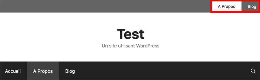 Secondary navigation avec le thème GeneratePress