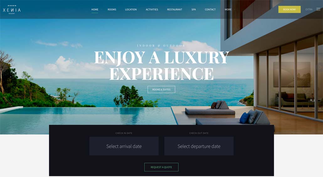 Le thème WordPress Xenia