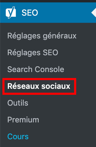L'onglet Réseaux sociaux de Yoast
