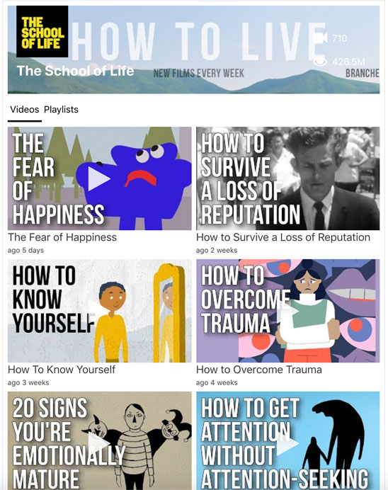 Intégration de YourChannel en page