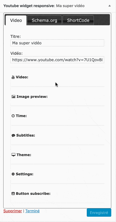 YouTube Widget Responsive