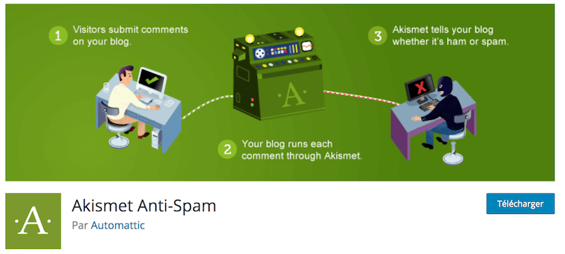 Akismet : le plugin anti-spam WordPress développé par... les concepteurs de WordPress