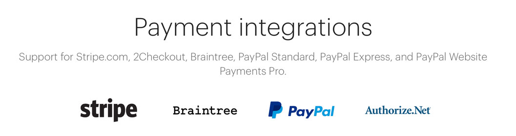 Restrict Content Pro intégrations des passerelles de paiement