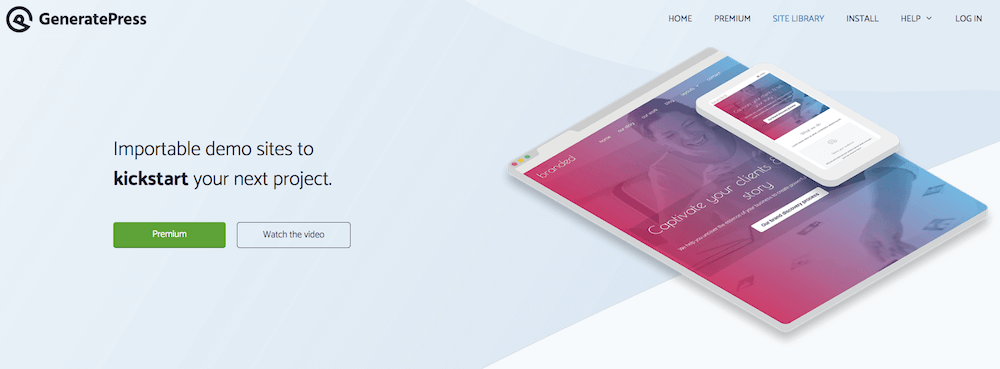 GeneratePress fonctionne parfaitement avec Elementor