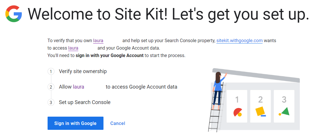 inscription GSite Kit