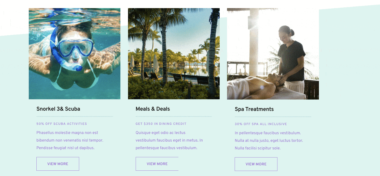 Paramétrage des modules.