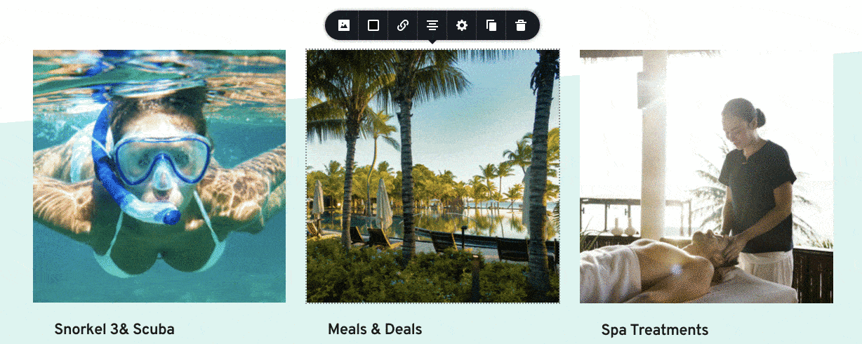 Zoom sur les images sur Brizy.