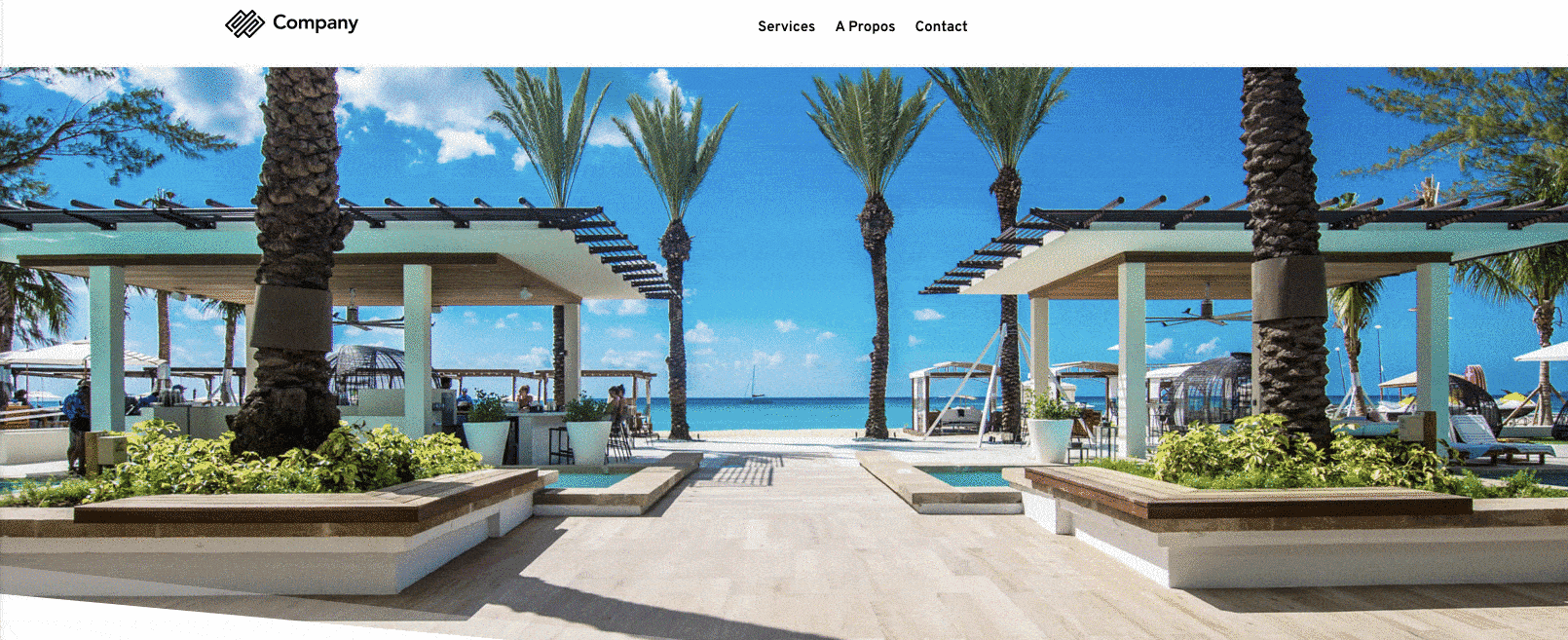 Sticky header sur le constructeur de page Brizy builder.