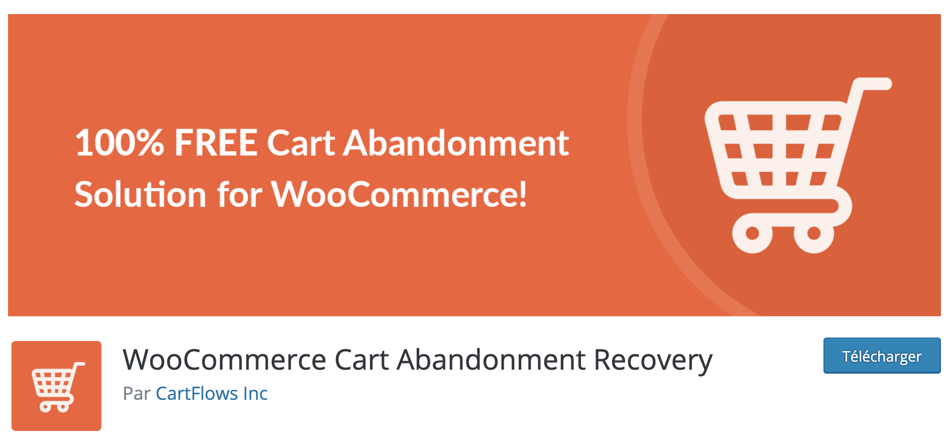 L'extension WooCommerce Cart Abandonment Recovery.