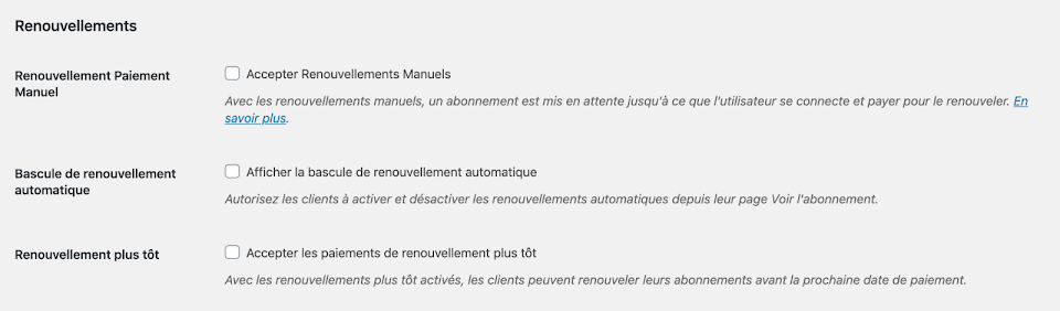 Gérer les renouvellements sur WooCommerce avec le plugin