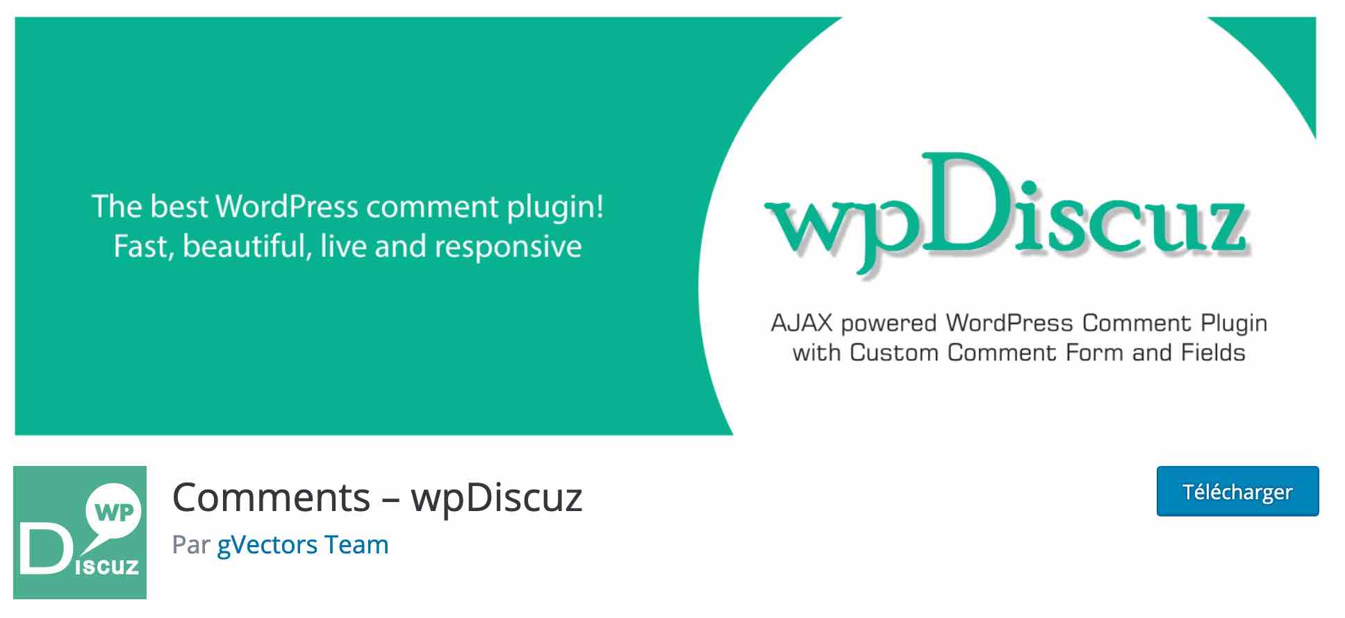 Comments - wpDiscuz est un plugin de commentaire sur WordPress