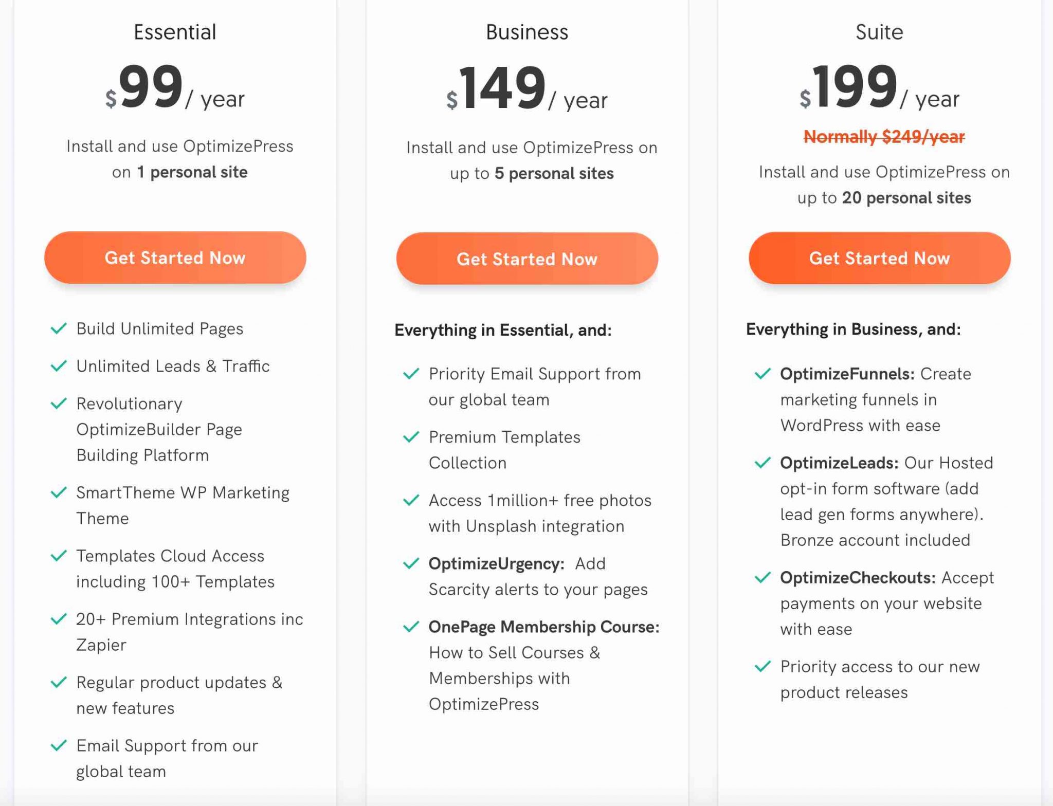 Tableau de prix d'OP