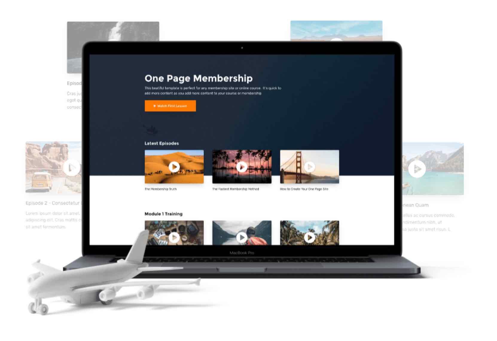 Un exemple de site de membres