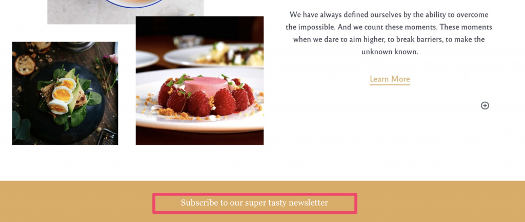 Rosa 2 announcement bar block