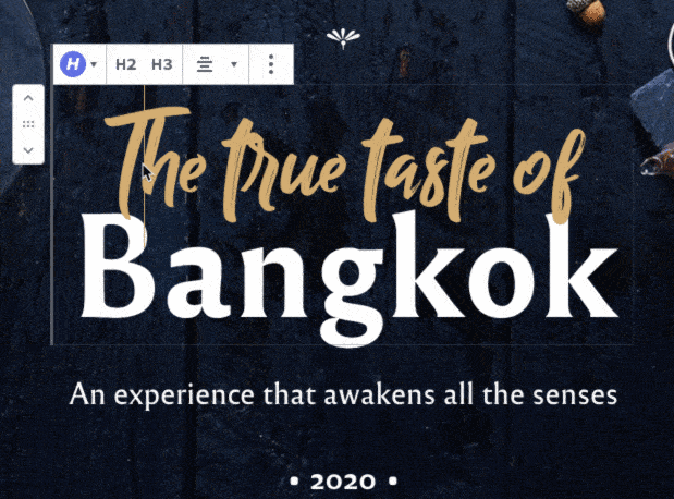 Rosa 2 title change with Gutenberg