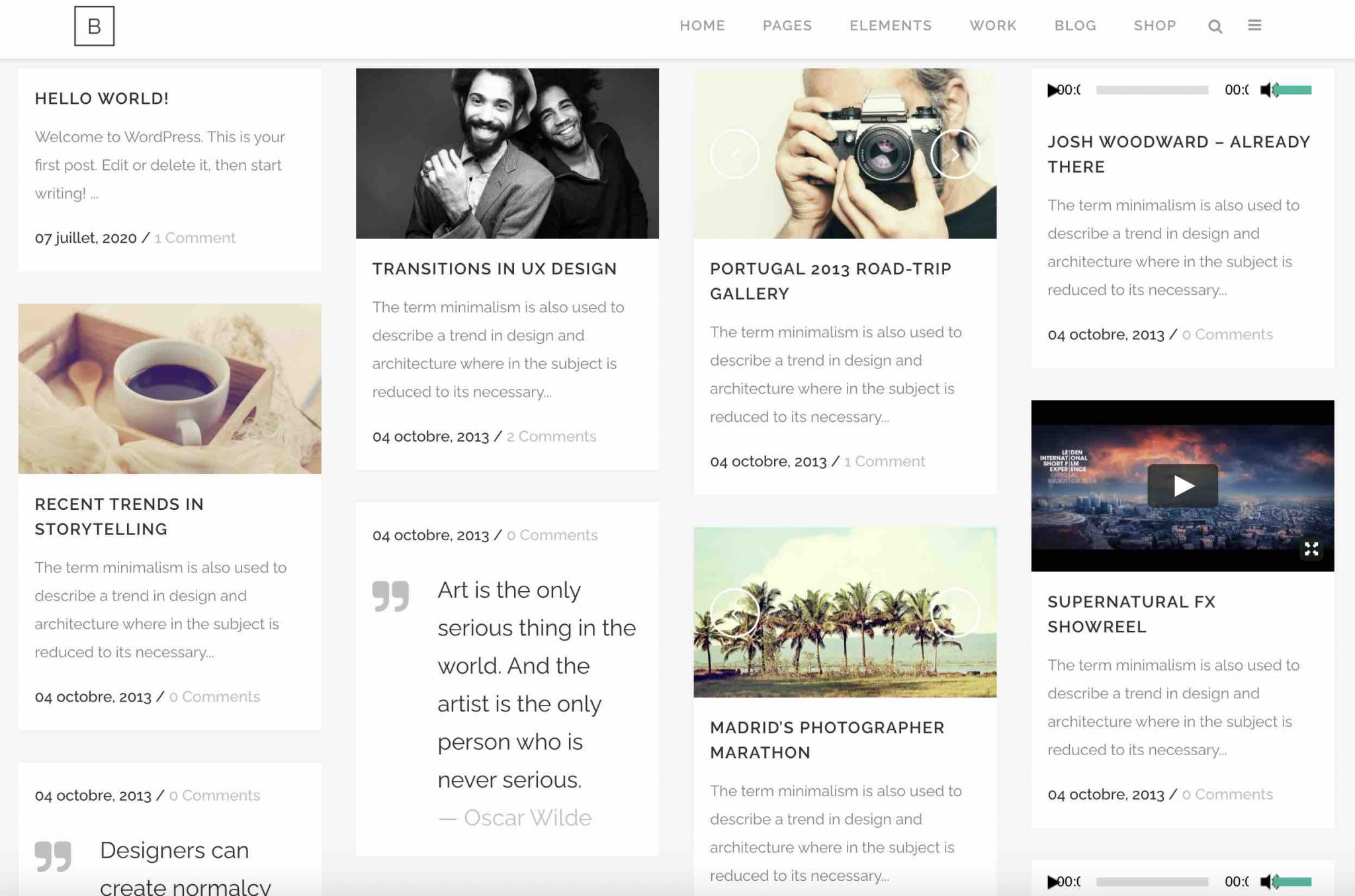 Template Blog Masonry Bridge