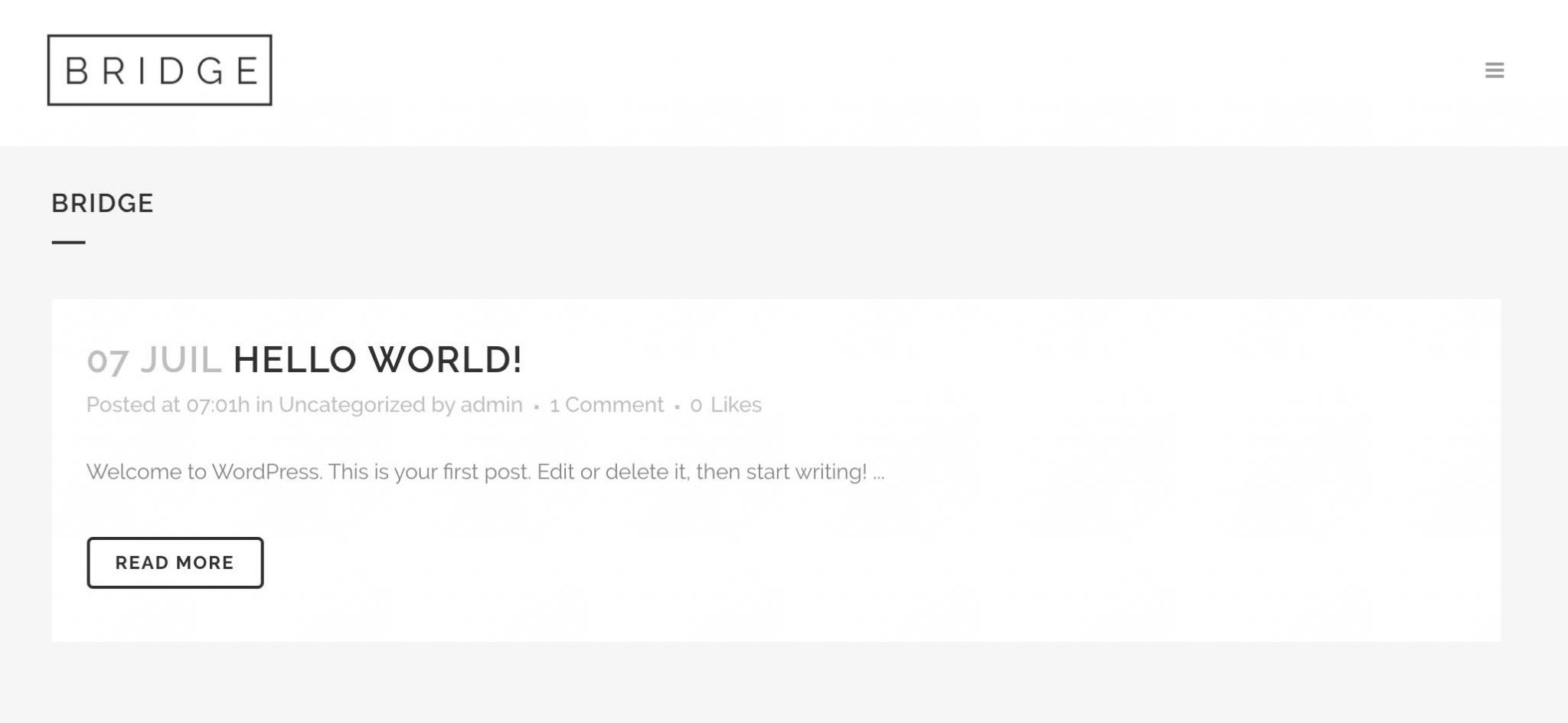 Apparence de Bridge en front-end
