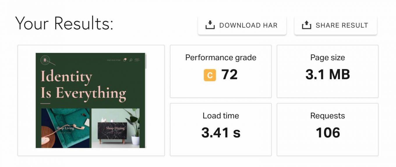 Test démo ecommerce Furniture Brand