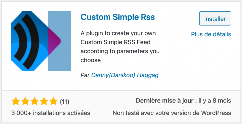 Custom Simple RSS