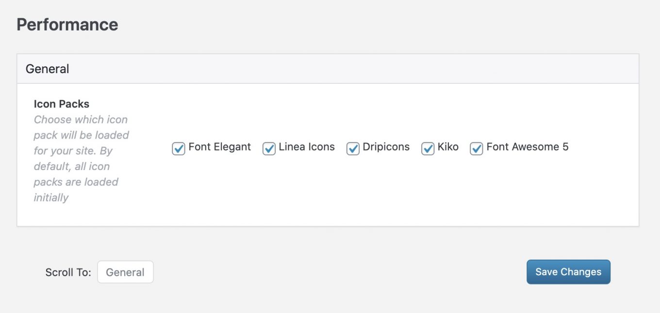 Réglages de la performance sur Bridge