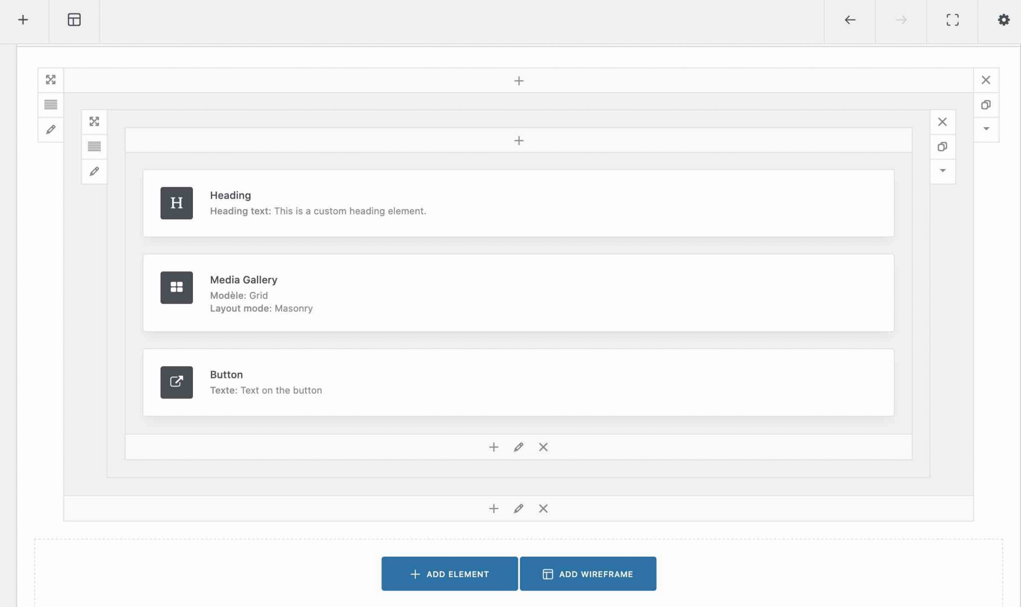 WPBakery en back-end