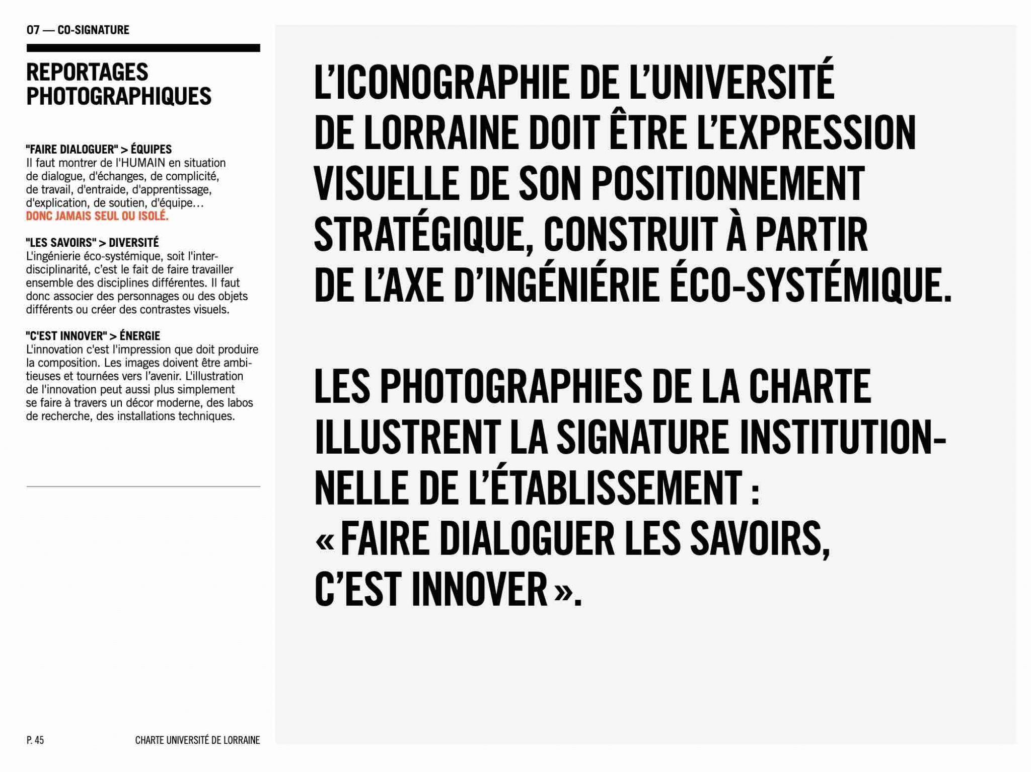 La charte graphique web de l'Université de Lorraine