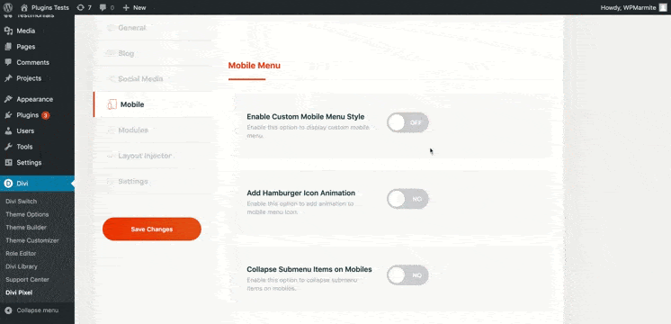 deuxieme demonstration de divi pixel