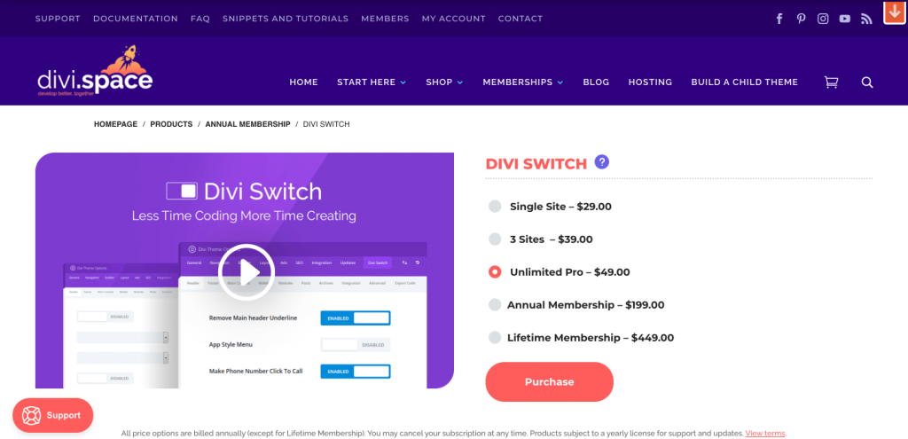 divi switch